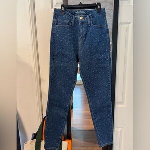 Wild Fable high waist dark wash  rhinestone jeans